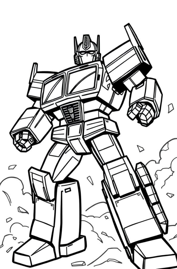 20 optimus prime coloring pages
