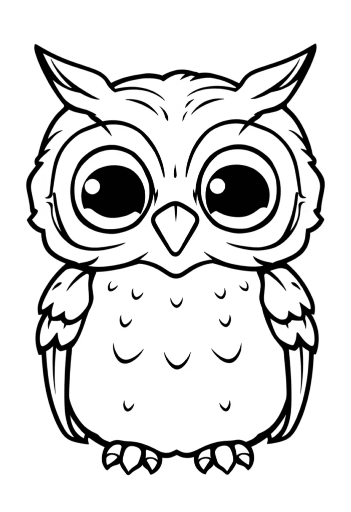 owl coloring pages printable