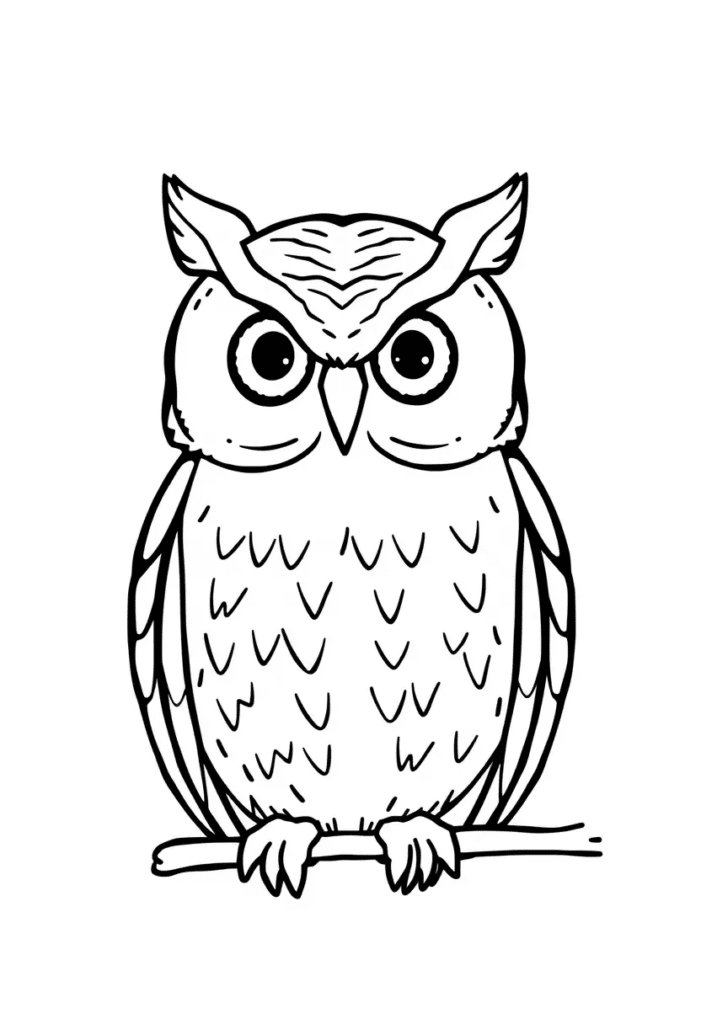 owl coloring pages printable