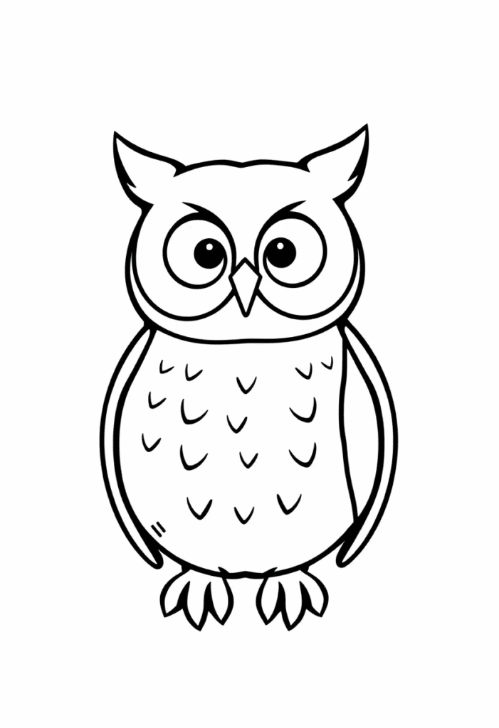 owl coloring pages printable