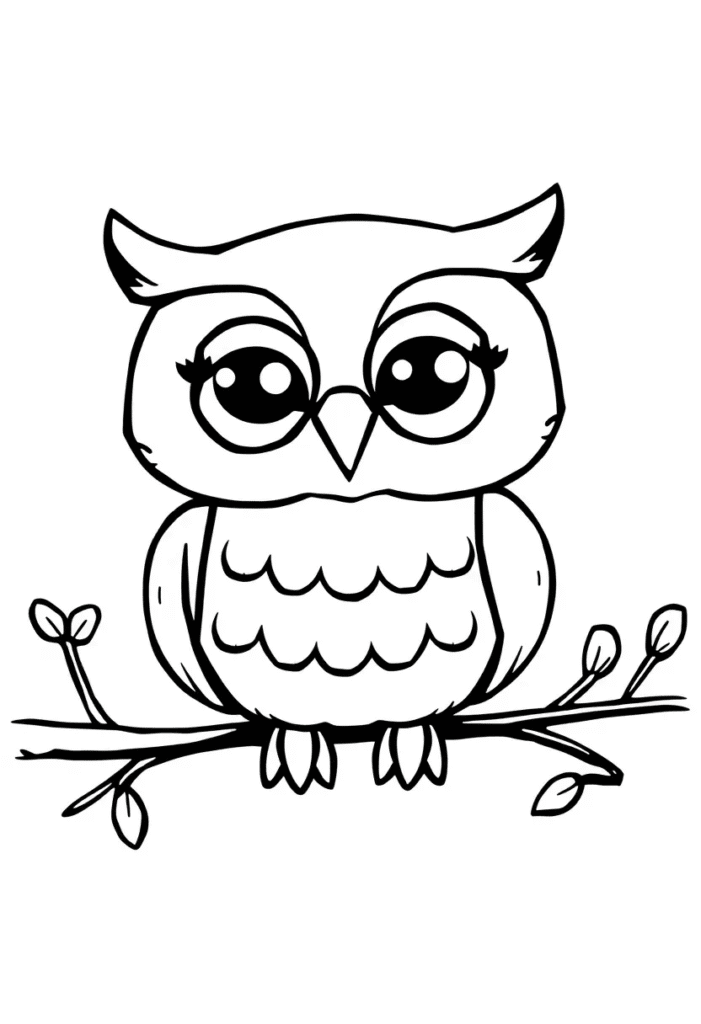 owl coloring pages printable
