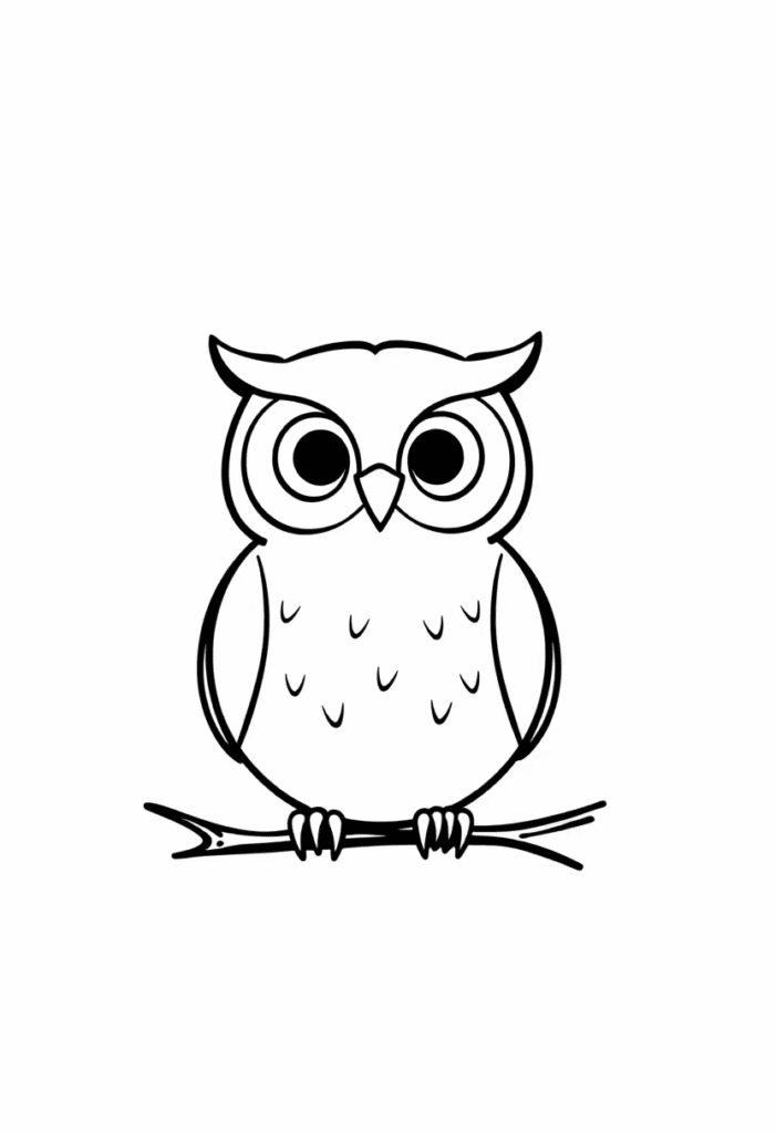 owl coloring pages printable
