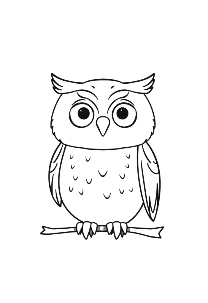 owl coloring pages printable