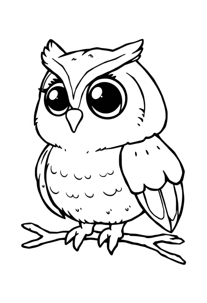 owl coloring pages printable