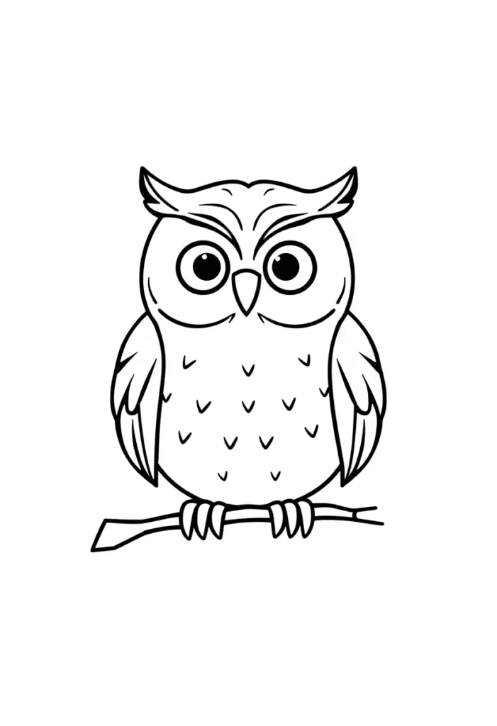 owl coloring pages printable