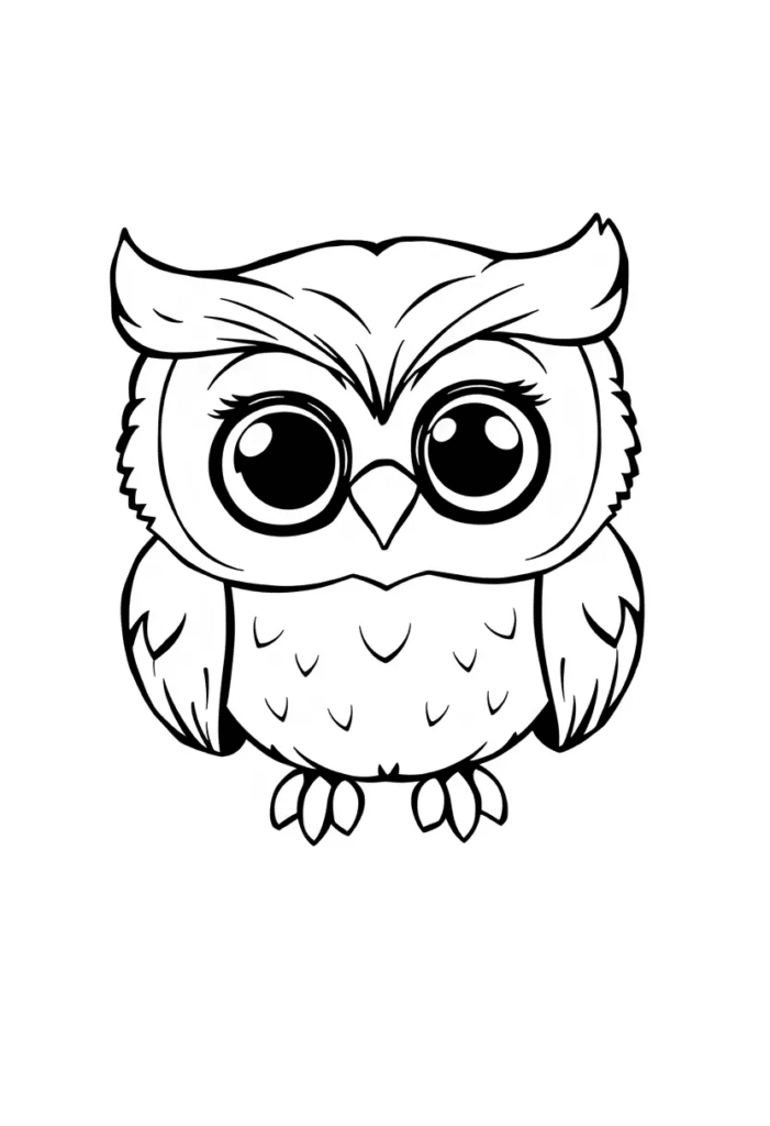 owl coloring pages printable