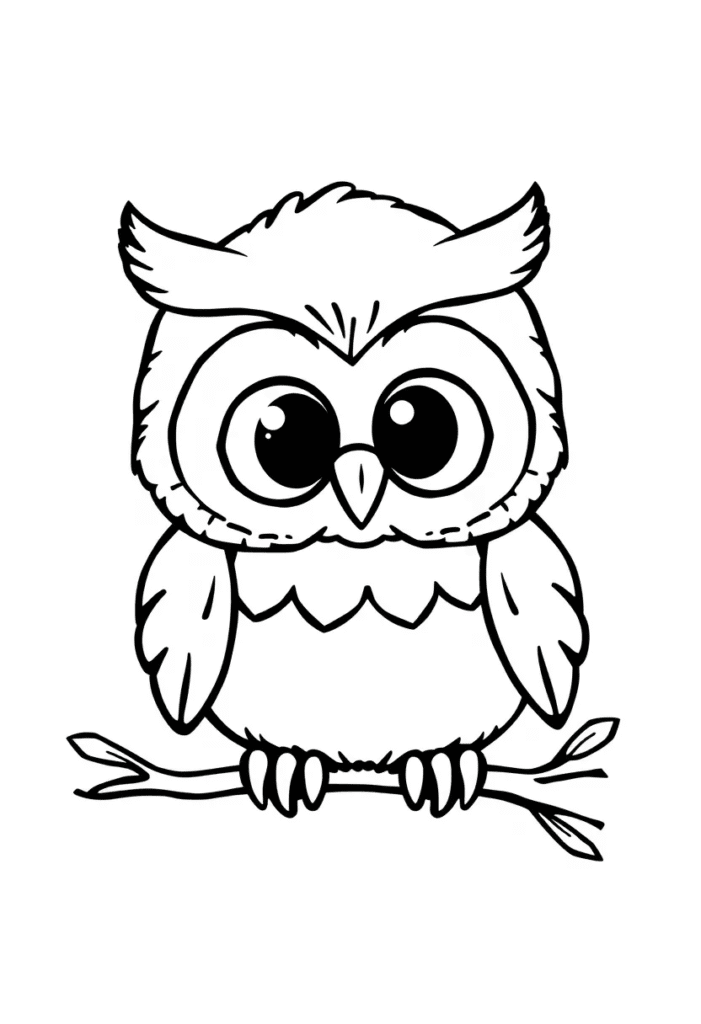 owl coloring pages printable