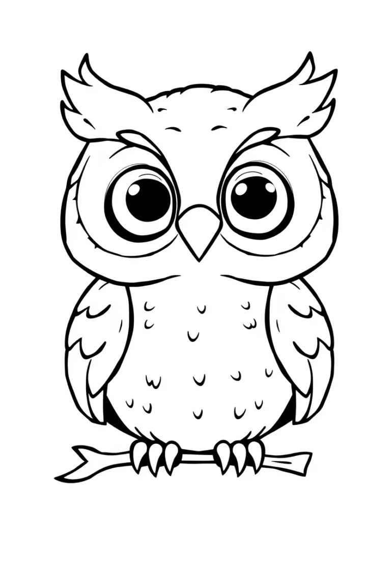 owl coloring pages printable
