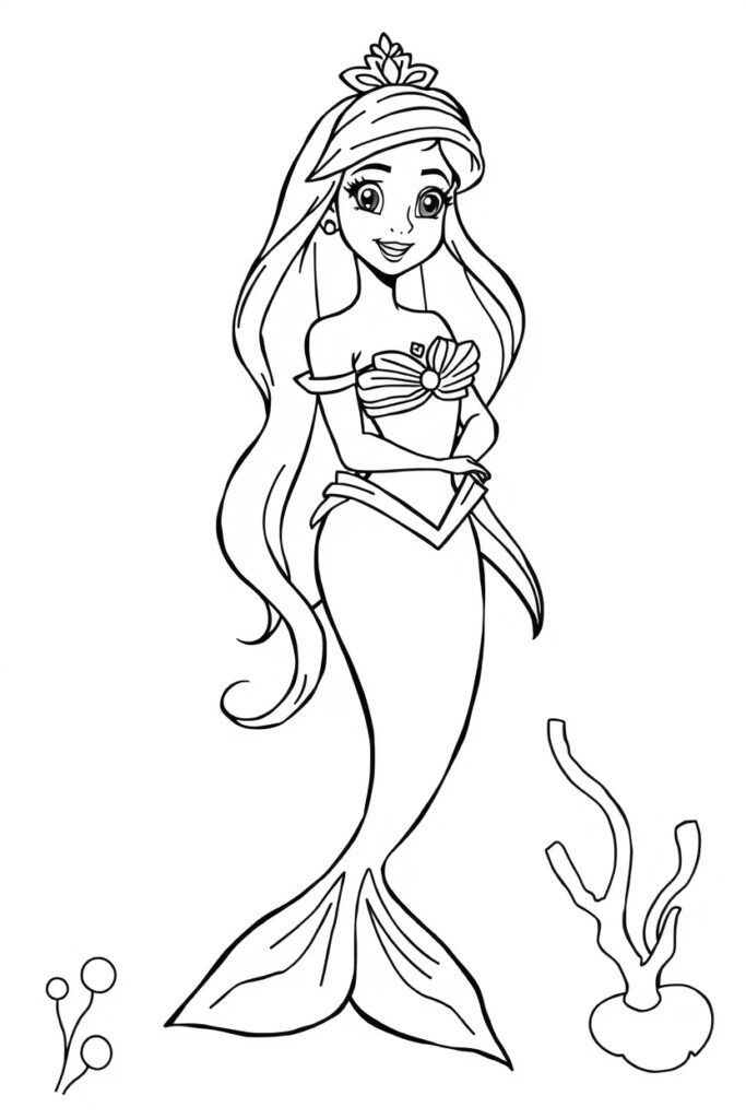 Disney Princess coloring pages free
