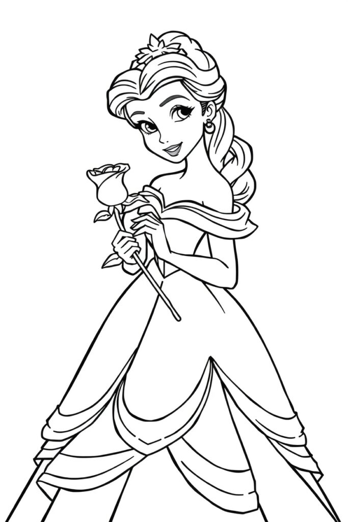 Disney Princess coloring pages free