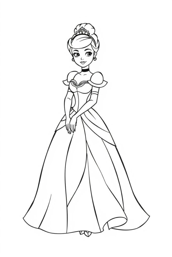 18 disney princess coloring pages​