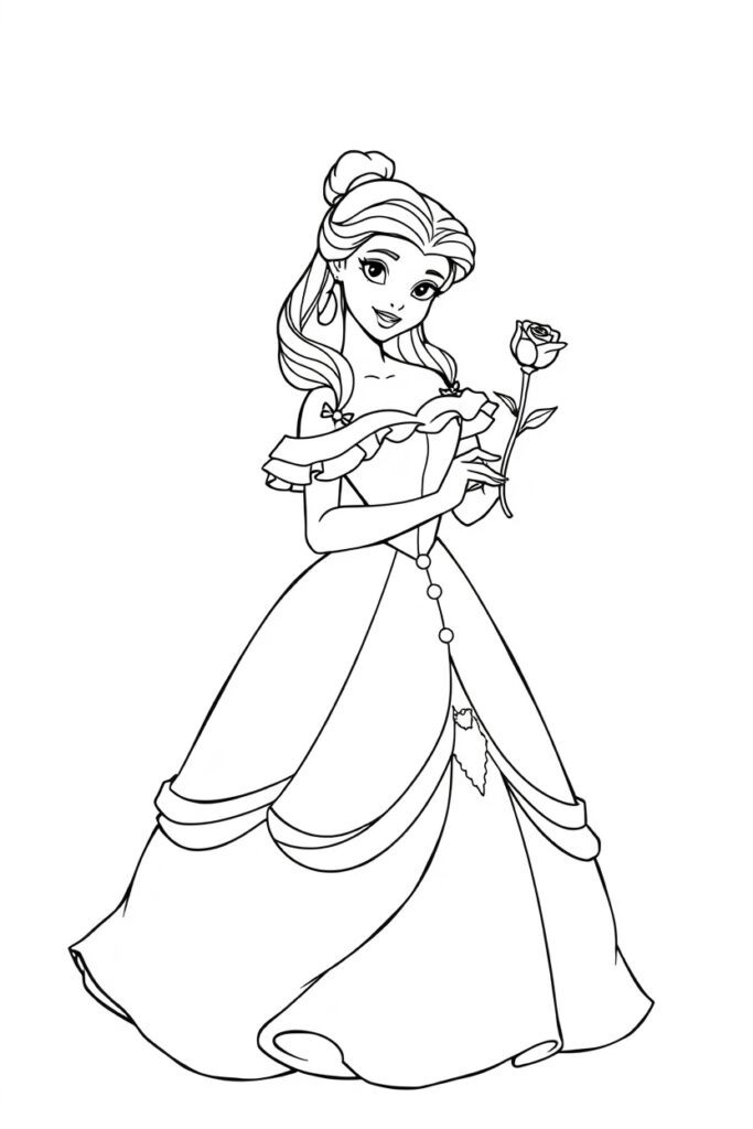 Disney Princess coloring pages free