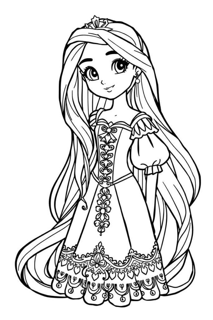 Disney Princess coloring pages free
