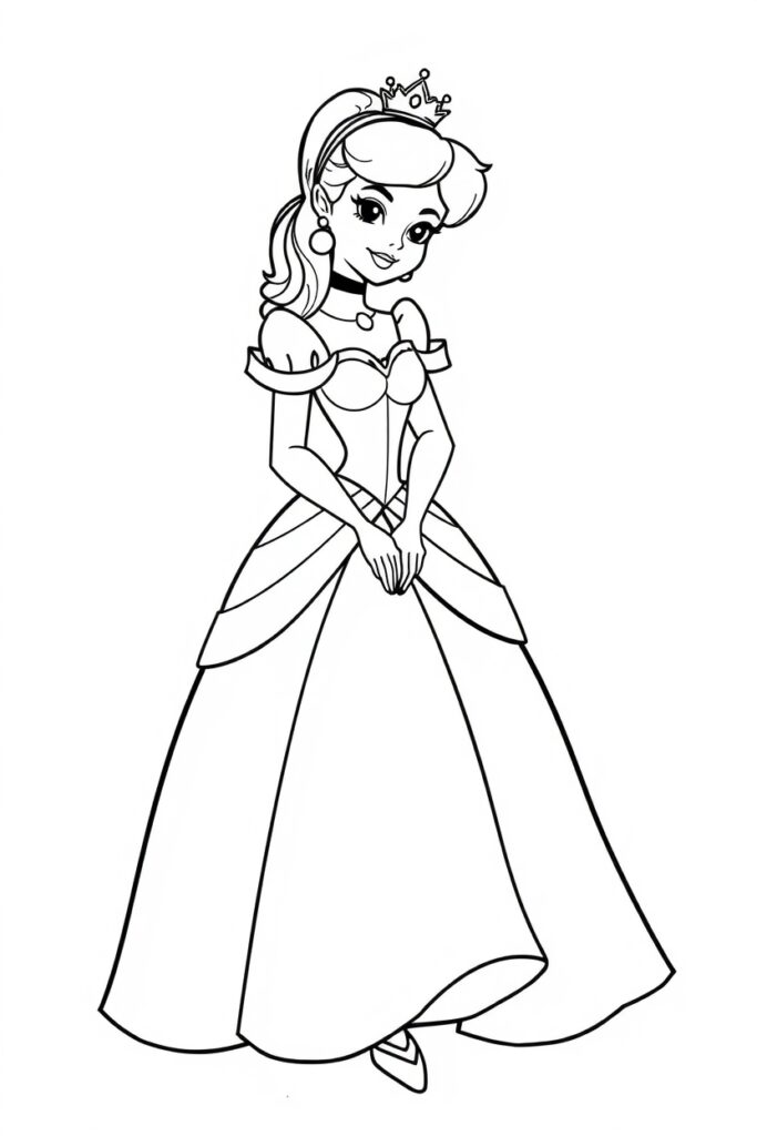 Disney Princess coloring pages free