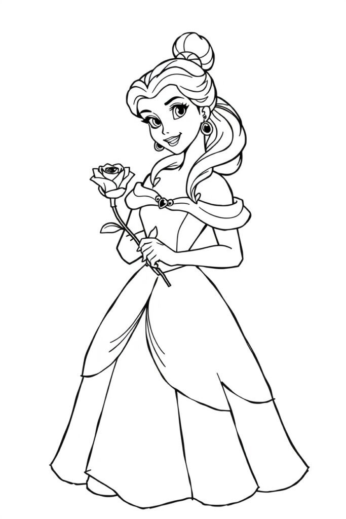 Disney Princess coloring pages free