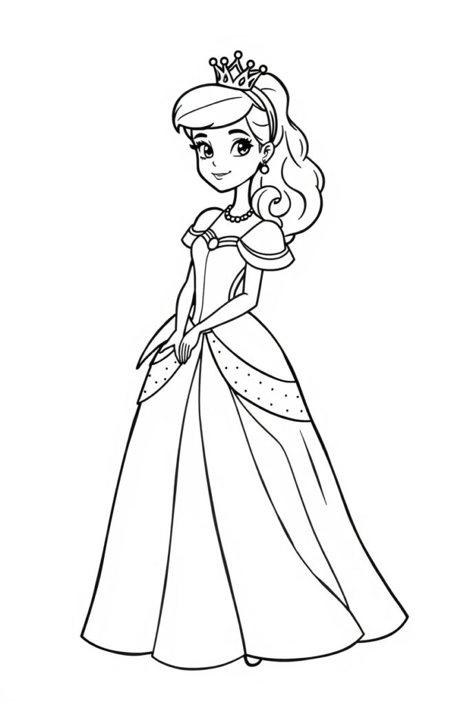 Disney Princess coloring pages free