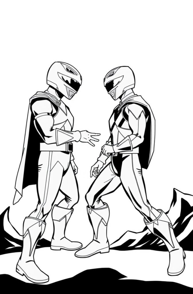 20 power rangers coloring pages
