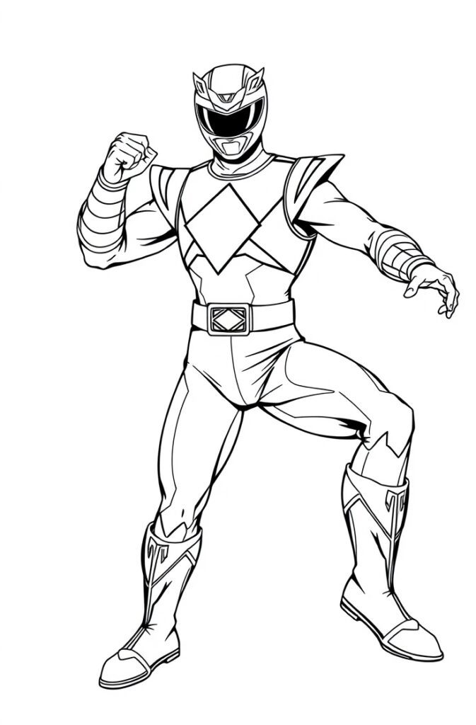 20 power rangers coloring pages