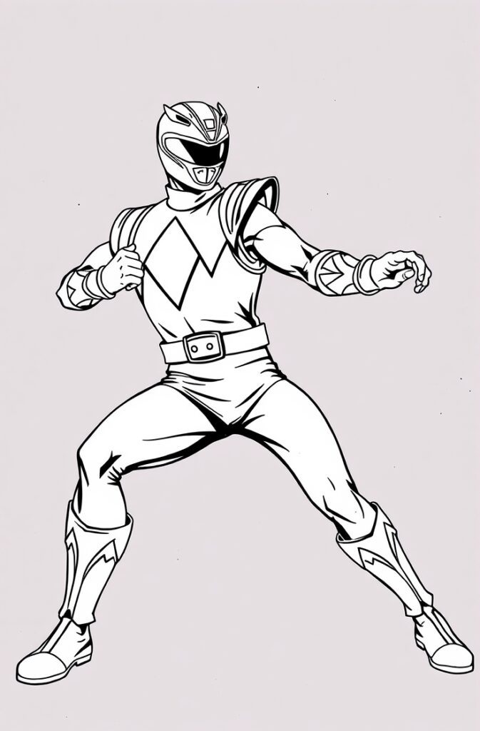 20 power rangers coloring pages