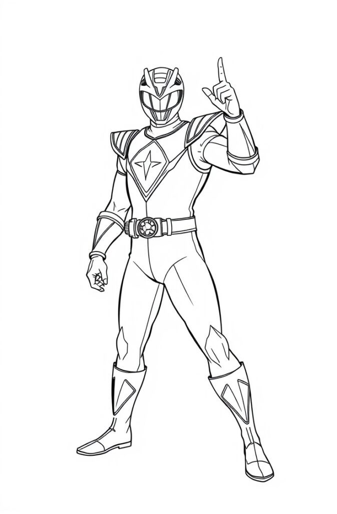 20 power rangers coloring pages