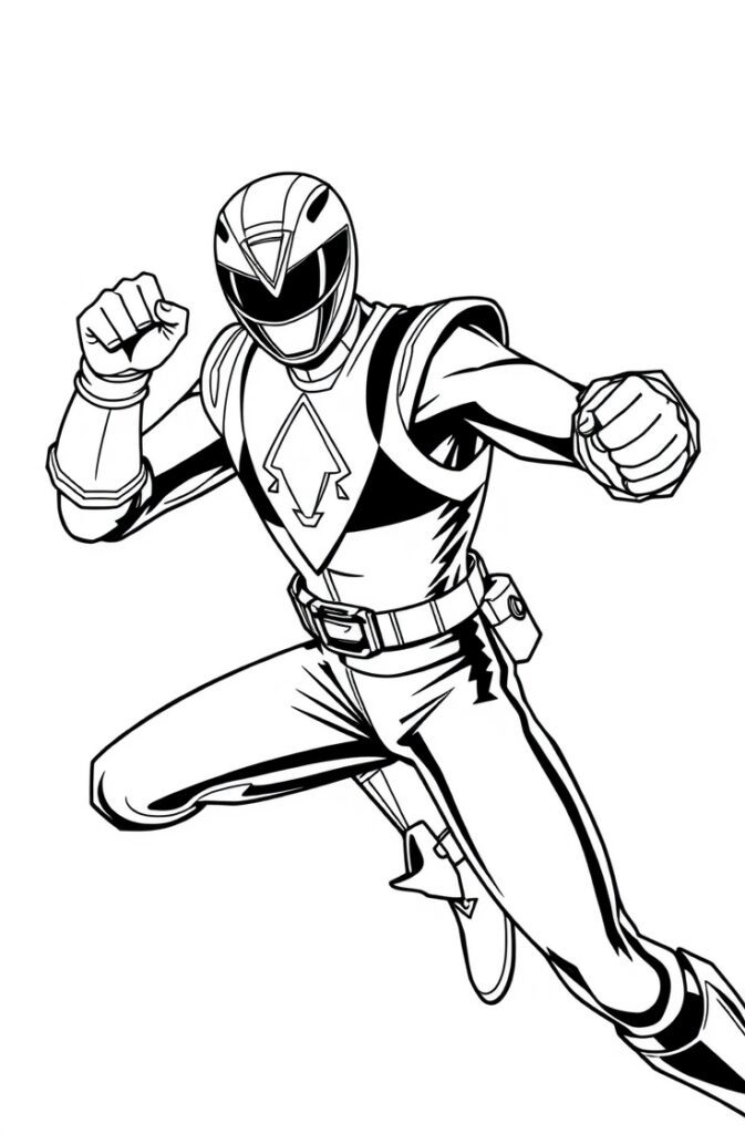 20 power rangers coloring pages