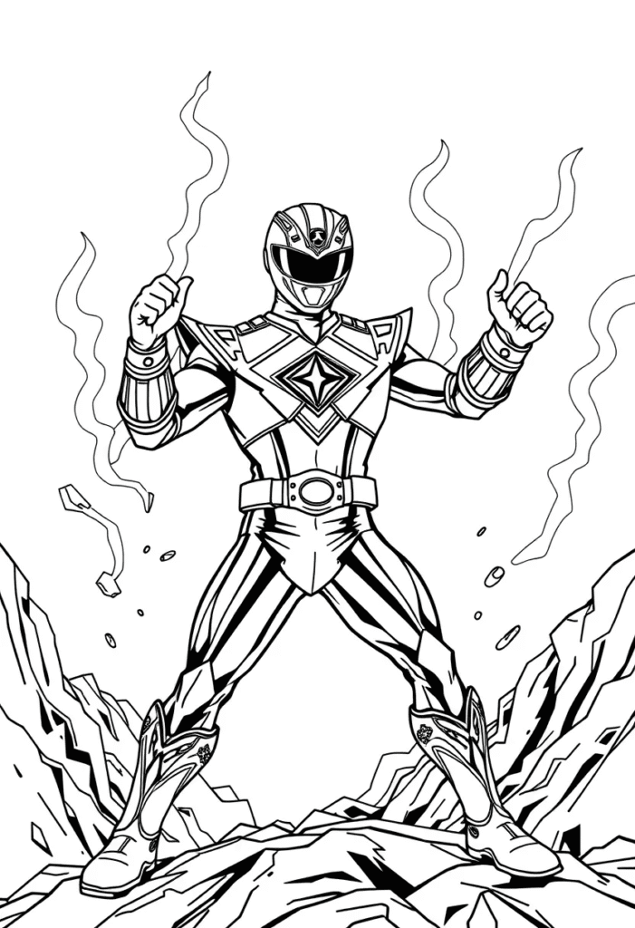 20 power rangers coloring pages