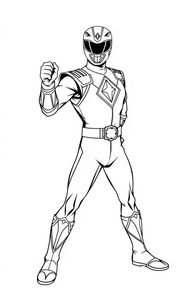 20 power rangers coloring pages