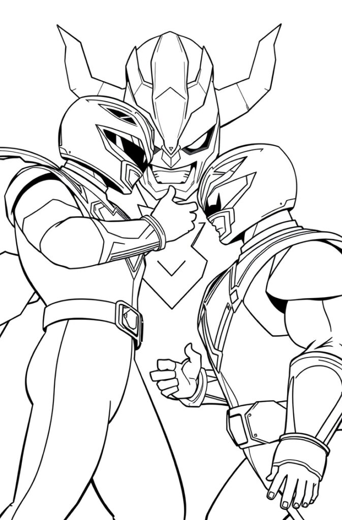 20 power rangers coloring pages