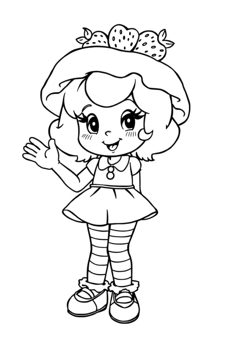 strawberry shortcake coloring pages
