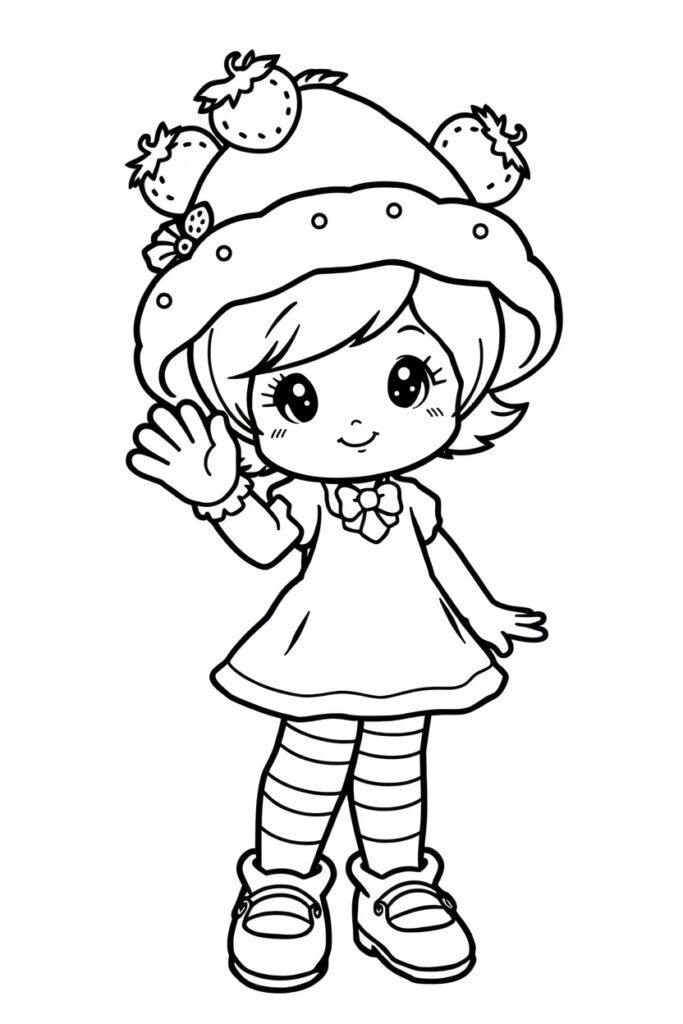 strawberry shortcake coloring pages