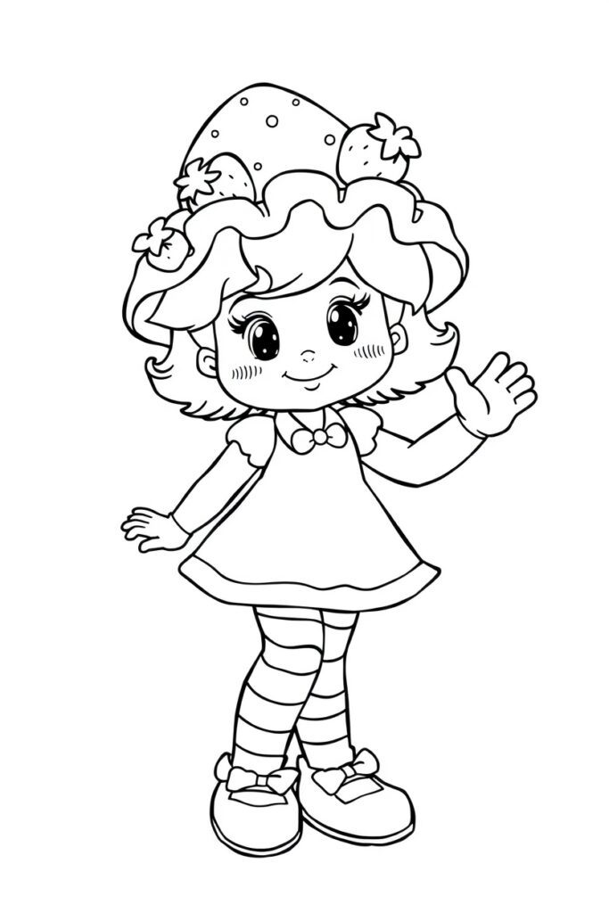 strawberry shortcake coloring pages