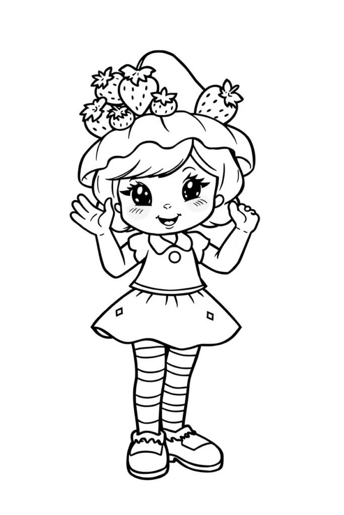 strawberry shortcake coloring pages
