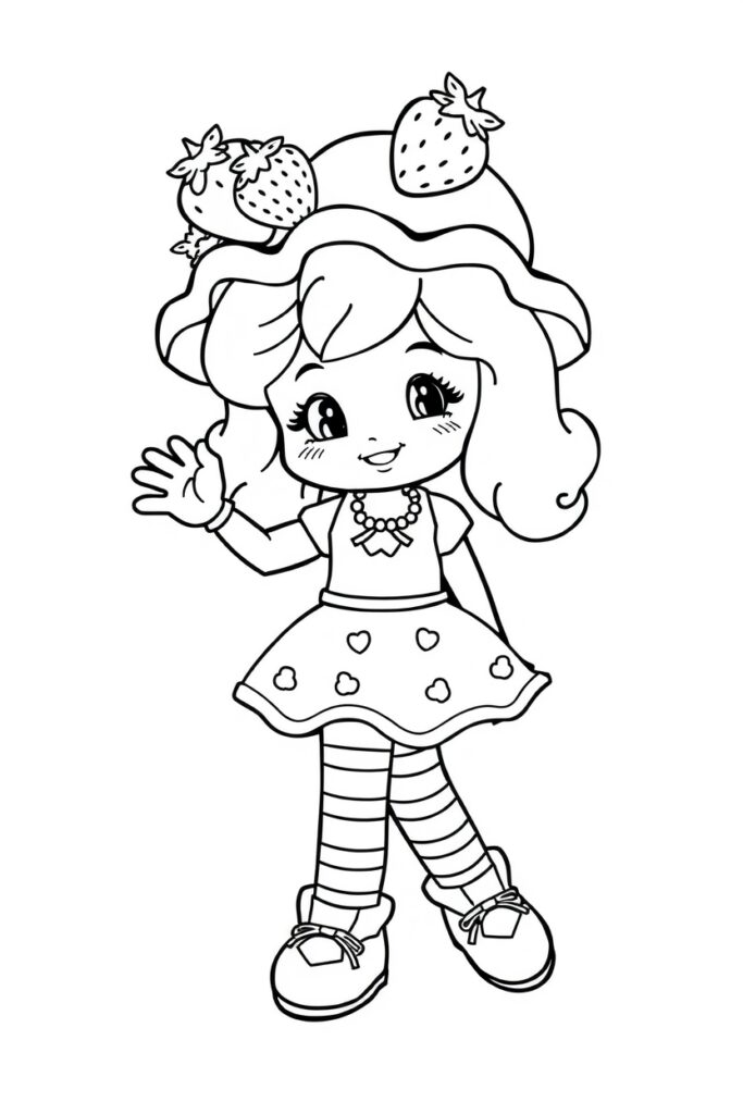 strawberry shortcake coloring pages