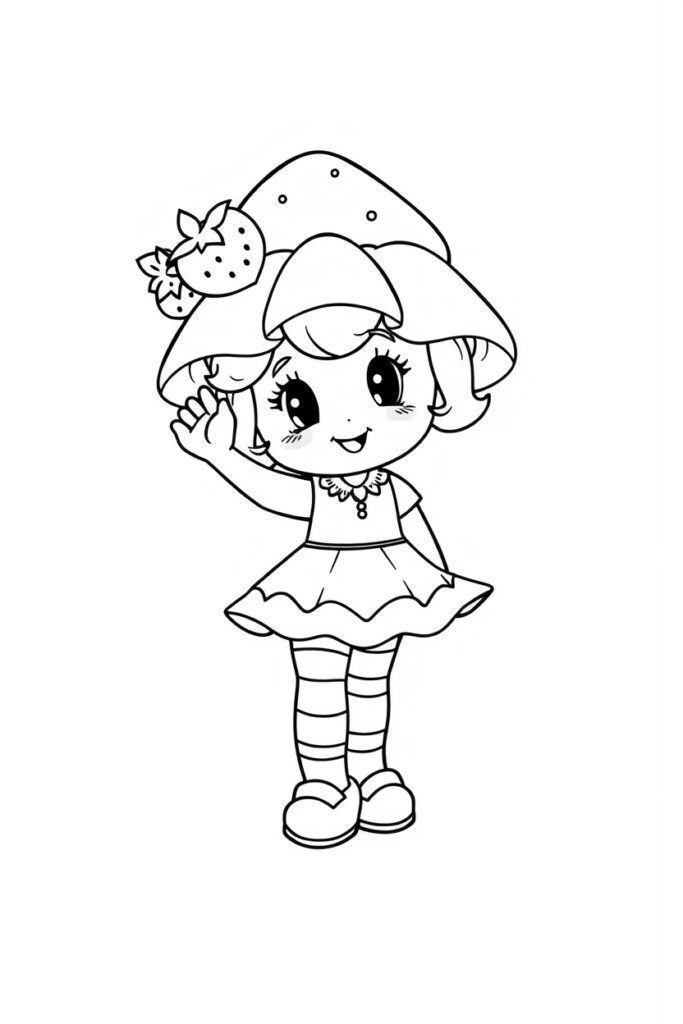 strawberry shortcake coloring pages