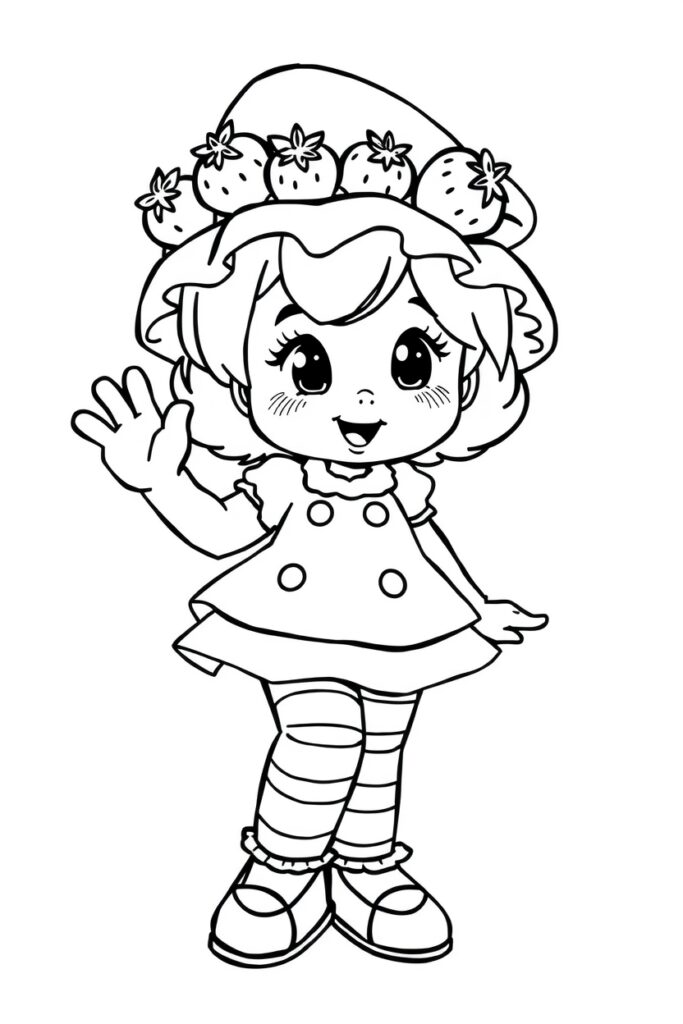 strawberry shortcake coloring pages