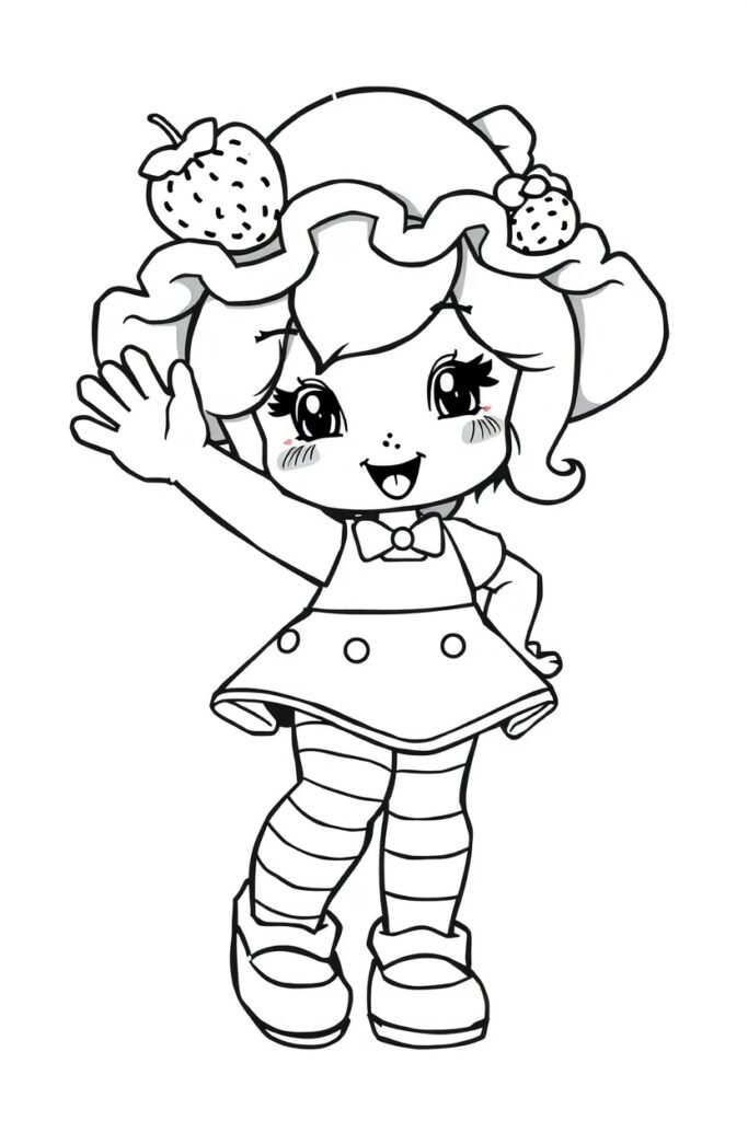 strawberry shortcake coloring pages