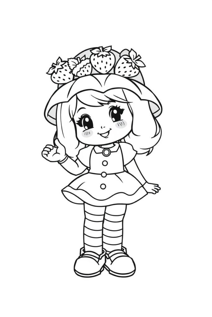 strawberry shortcake coloring pages