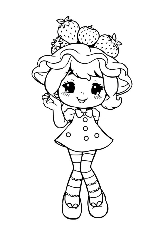 strawberry shortcake coloring pages