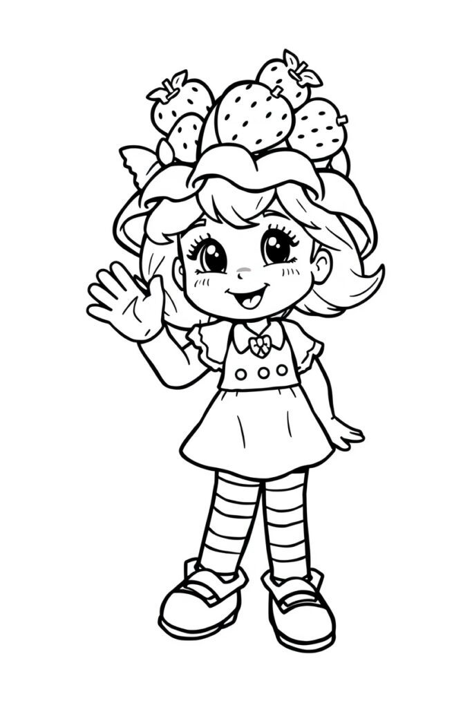 strawberry shortcake coloring pages