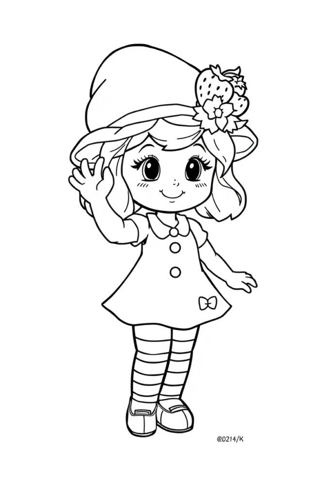 strawberry shortcake coloring pages