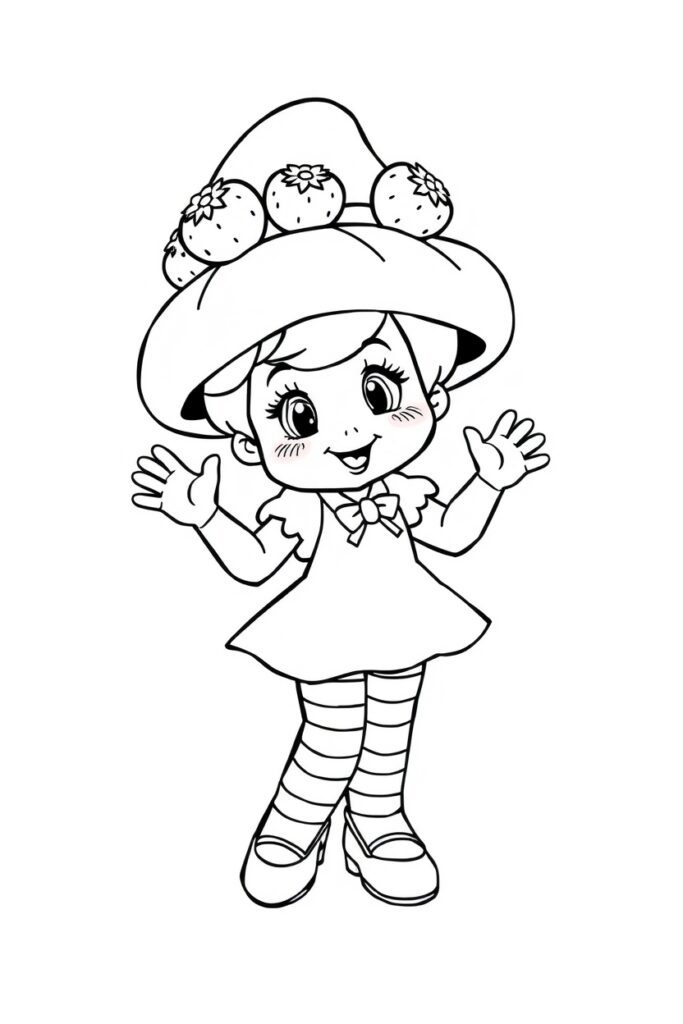 23 strawberry shortcake coloring pages​