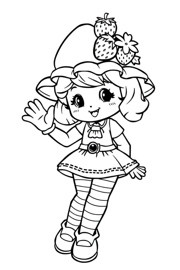 23 strawberry shortcake coloring pages​