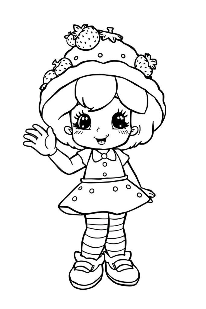 23 strawberry shortcake coloring pages​