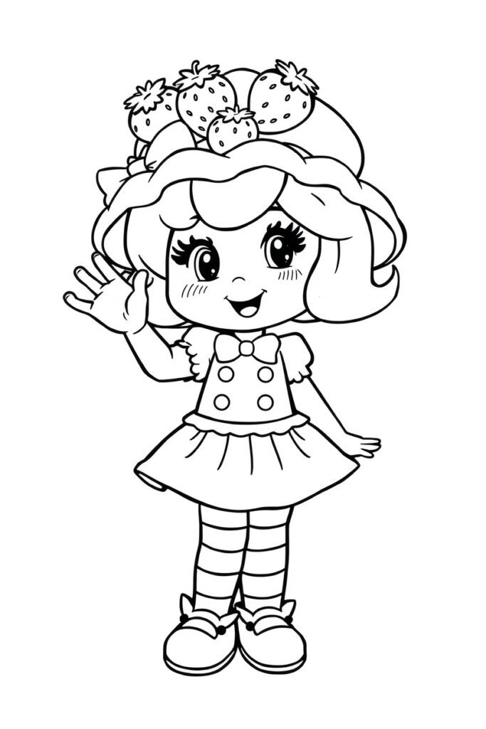 strawberry shortcake coloring pages