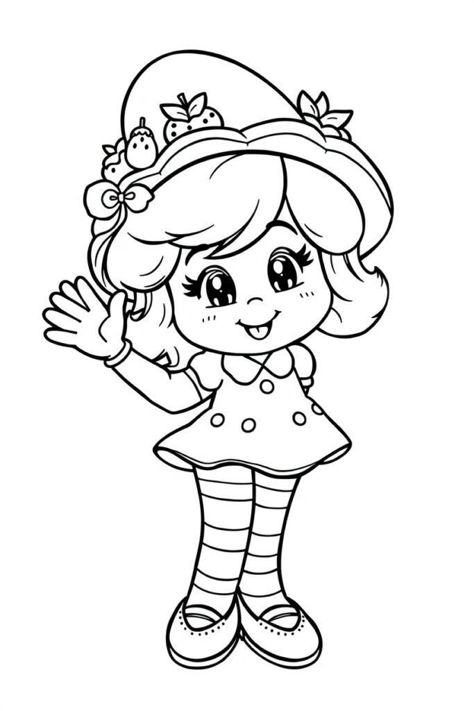 strawberry shortcake coloring pages