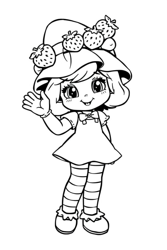 strawberry shortcake coloring pages