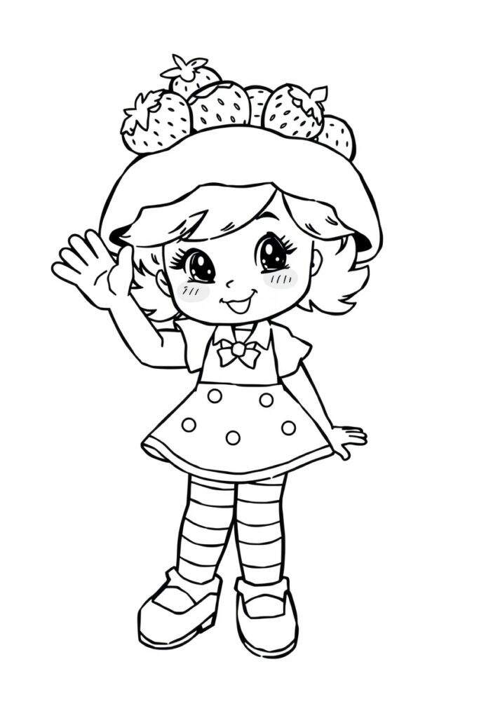 strawberry shortcake coloring pages