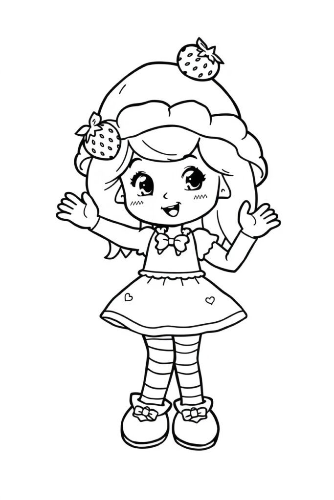strawberry shortcake coloring pages