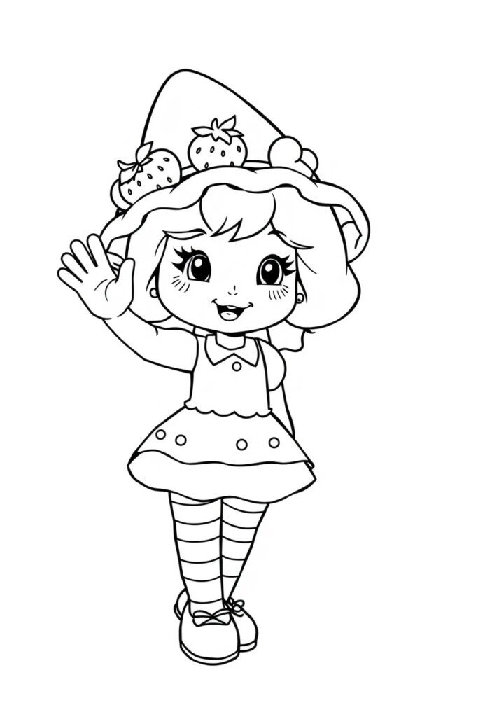 strawberry shortcake coloring pages