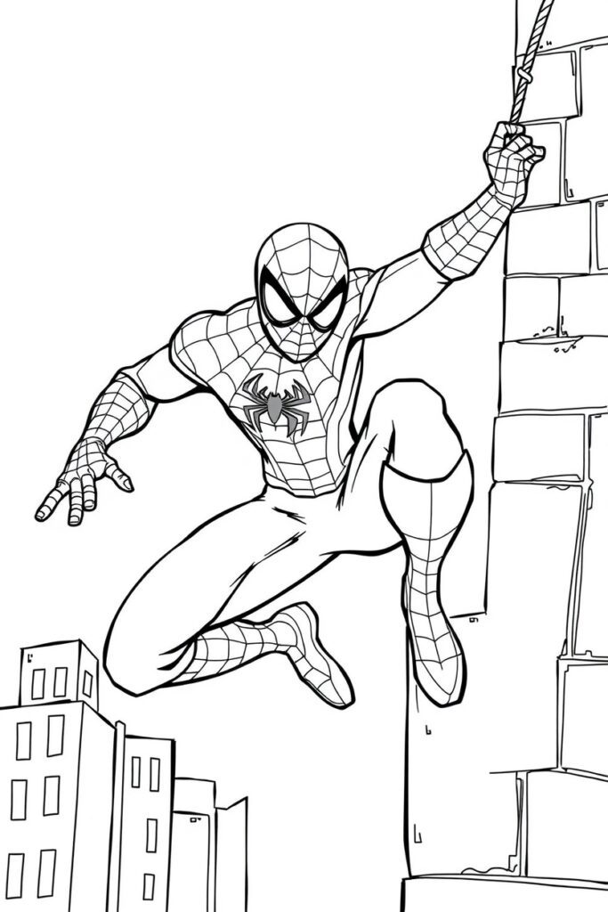 spiderman coloring pages